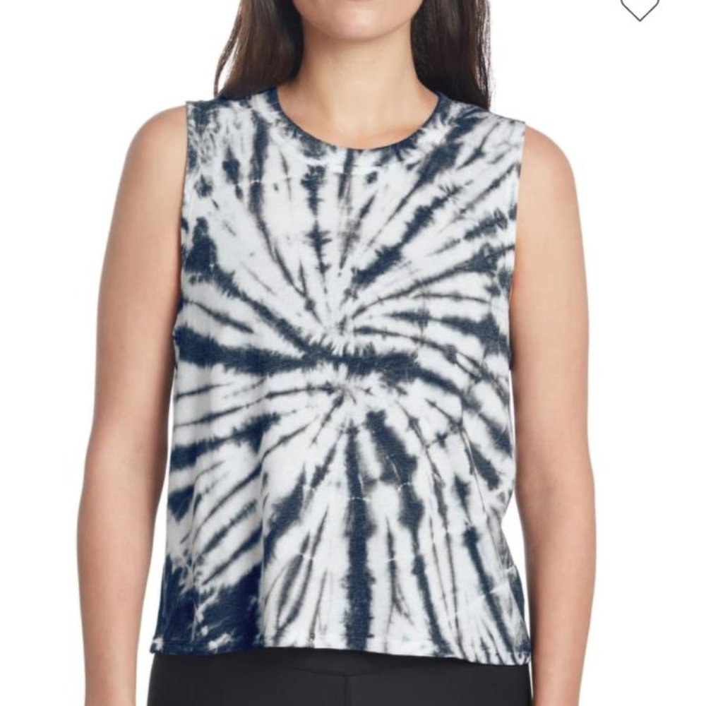 SAGE COLLECTIVE TIE DYE CREW NECK TANK TOP NWT | NAVY | SIZE S/M